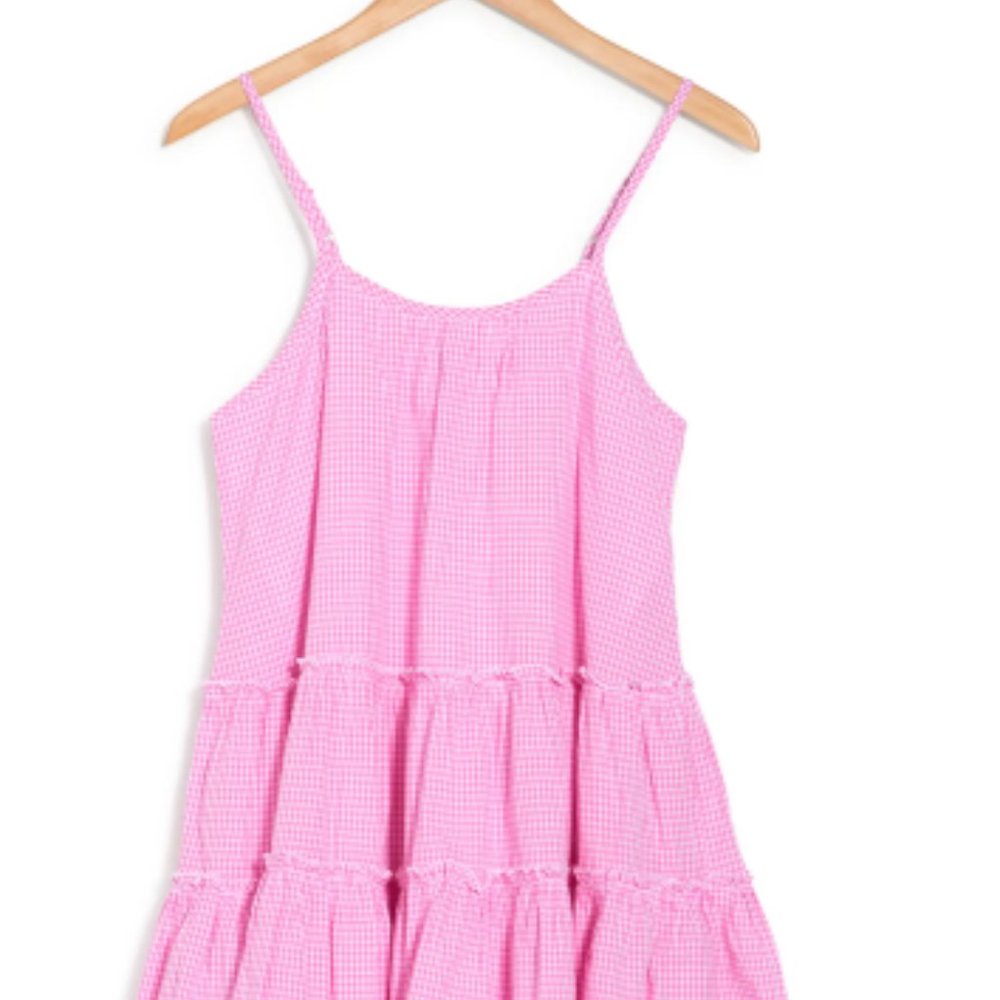 XS Tiered Ruffle Cotton Minidress